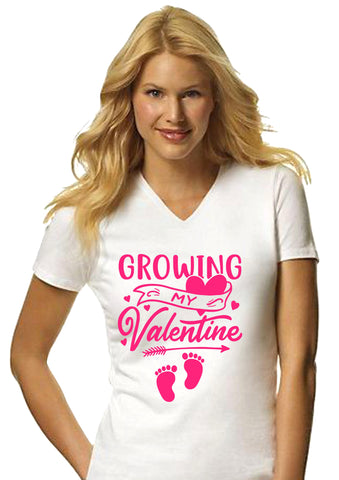 Growing My Valentine - Valentine's day t shirt