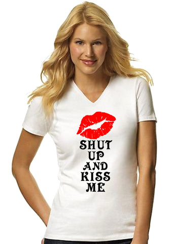 Shut Up and Kiss Me Valentine's day t shirt