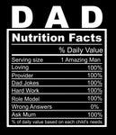 Dad Nutrition Facts - T-Shirt