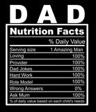 Dad Nutrition Facts - T-Shirt